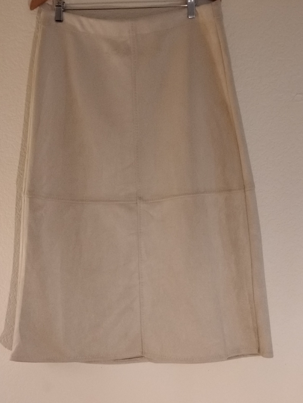 Max Studio London Taupe Faux Suede Midi/Maxi